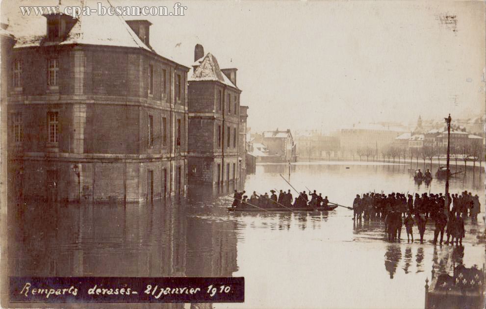 Remparts dérasés - 21 janvier 1910.